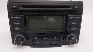 2012-2014 Hyundai Sonata Radio AM FM Cd Player Receiver Replacement P/N:96180-3Q700 Fits 2012 2013 2014 OEM Used Auto Parts - Oemusedautoparts1.com