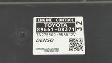 2013-2014 Toyota Sienna PCM Engine Computer ECU ECM PCU OEM P/N:89661-08371 89661-08370 Fits 2013 2014 OEM Used Auto Parts