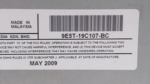 2010 Ford Fusion Radio AM FM Cd Player Receiver Replacement P/N:9E5T-19C107-BC Fits OEM Used Auto Parts - Oemusedautoparts1.com