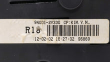 2012-2015 Hyundai Veloster Instrument Cluster Speedometer Gauges P/N:94011-2V330PD5 94001-2V330 Fits 2012 2013 2014 2015 OEM Used Auto Parts - Oemusedautoparts1.com