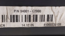 2015 Hyundai Sonata Instrument Cluster Speedometer Gauges P/N:94001-C2000 Fits OEM Used Auto Parts - Oemusedautoparts1.com