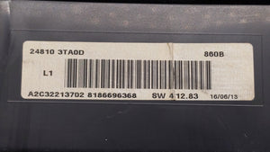 2013 Nissan Altima Instrument Cluster Speedometer Gauges P/N:24810 3TA0D 24810 3TA0C Fits OEM Used Auto Parts - Oemusedautoparts1.com