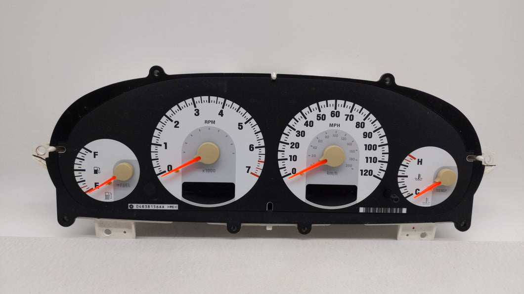 2004-2006 Dodge Stratus Instrument Cluster Speedometer Gauges P/N:P04602469AA P04602469AB Fits 2004 2005 2006 OEM Used Auto Parts