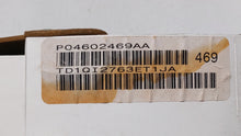 2004-2006 Dodge Stratus Instrument Cluster Speedometer Gauges P/N:P04602469AA P04602469AB Fits 2004 2005 2006 OEM Used Auto Parts - Oemusedautoparts1.com