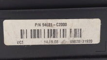 2015 Hyundai Sonata Instrument Cluster Speedometer Gauges P/N:94021-C2000 Fits OEM Used Auto Parts - Oemusedautoparts1.com