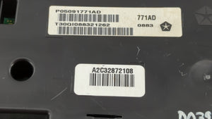 2013 Dodge Charger Instrument Cluster Speedometer Gauges P/N:P05091771AD P05091771AC Fits OEM Used Auto Parts - Oemusedautoparts1.com