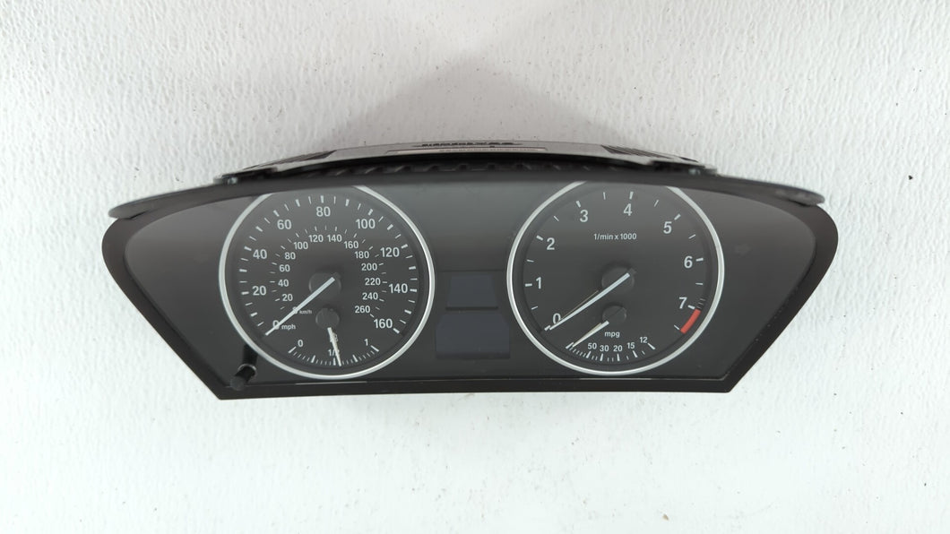 2007-2011 Bmw X5 Instrument Cluster Speedometer Gauges P/N:9 153 837 9 143 829 Fits 2007 2008 2009 2010 2011 OEM Used Auto Parts - Oemusedautoparts1.com