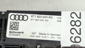2010-2012 Audi S4 Climate Control Module Temperature AC/Heater Replacement P/N:8T1 820 043 AK 8T1 820 043 AL Fits OEM Used Auto Parts