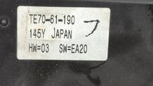 2010-2014 Mazda Cx-9 Climate Control Module Temperature AC/Heater Replacement P/N:TE70-61-190 Fits 2010 2011 2012 2013 2014 OEM Used Auto Parts