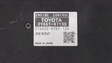2012-2013 Toyota Prius PCM Engine Computer ECU ECM PCU OEM P/N:89661-47191 89661-47190 Fits 2012 2013 OEM Used Auto Parts