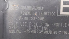 2010-2014 Subaru Legacy Fusebox Fuse Box Panel Relay Module P/N:MB102801B MB503202B Fits 2010 2011 2012 2013 2014 OEM Used Auto Parts