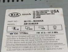 2014-2016 Kia Soul Radio AM FM Cd Player Receiver Replacement P/N:96170-B2090CA 96170B2090CA Fits 2014 2015 2016 OEM Used Auto Parts