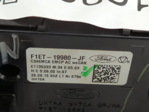 2015-2018 Ford Focus Climate Control Module Temperature AC/Heater Replacement P/N:F1EB-18835-JF3JA6 F1ET-19980-LJ Fits OEM Used Auto Parts