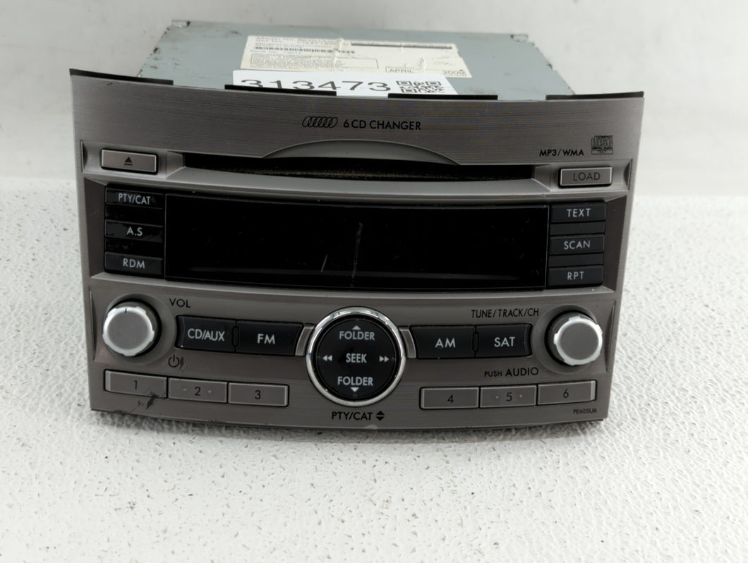 2010-2012 Subaru Legacy Radio AM FM Cd Player Receiver Replacement P/N:86201AJ62A 86201AJ64A Fits 2010 2011 2012 OEM Used Auto Parts