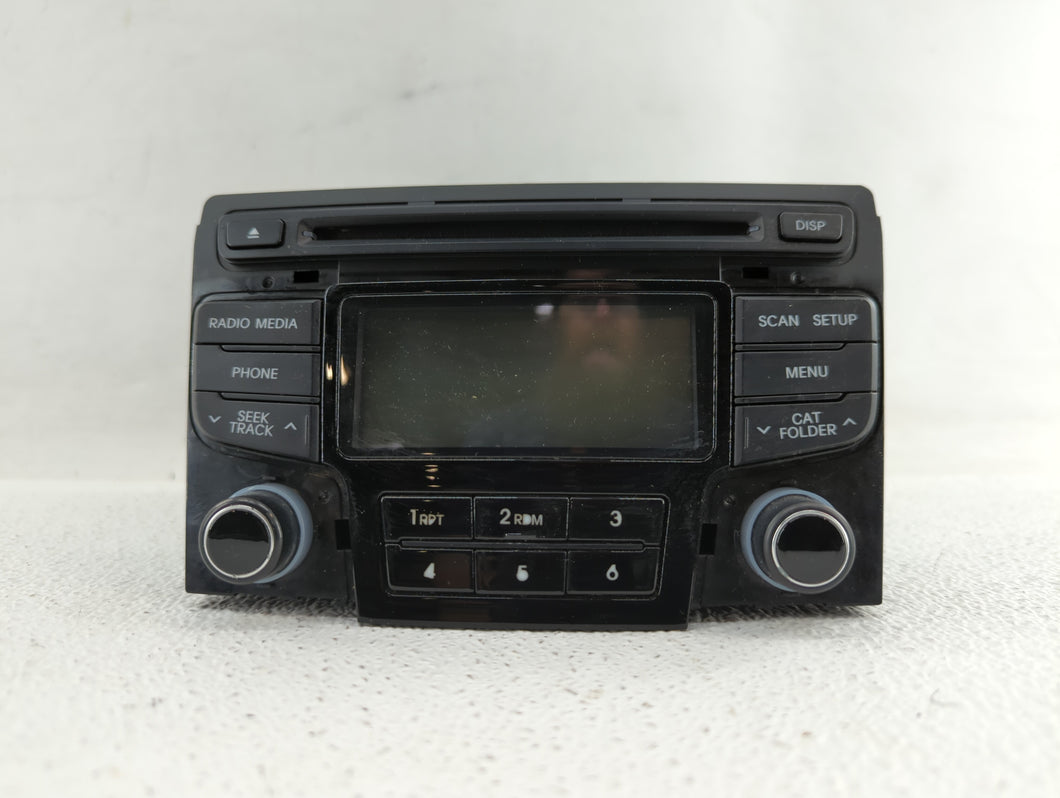 2012-2014 Hyundai Sonata Radio AM FM Cd Player Receiver Replacement P/N:96180-3Q700 Fits 2012 2013 2014 OEM Used Auto Parts