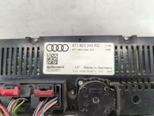 2009-2012 Audi A4 Climate Control Module Temperature AC/Heater Replacement P/N:8T1 820 043 AK 8T1 820 043 AL Fits OEM Used Auto Parts