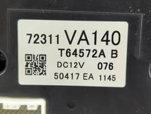 2016 Subaru Wrx Climate Control Module Temperature AC/Heater Replacement P/N:72311VA141 72311VA140 Fits OEM Used Auto Parts