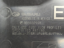 2010-2014 Subaru Legacy Fusebox Fuse Box Panel Relay Module P/N:MB102801B MB503202B Fits 2010 2011 2012 2013 2014 OEM Used Auto Parts