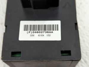 2006-2010 Jeep Commander Master Power Window Switch Replacement Driver Side Left P/N:04602781AA Fits OEM Used Auto Parts