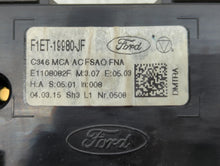 2015-2018 Ford Focus Climate Control Module Temperature AC/Heater Replacement P/N:F1ET-19980-LJ F1ET-19980-JF Fits OEM Used Auto Parts