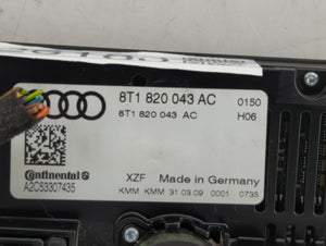 2009-2012 Audi A4 Climate Control Module Temperature AC/Heater Replacement P/N:8T1 820 043 AK 8T1 820 043 AL Fits OEM Used Auto Parts