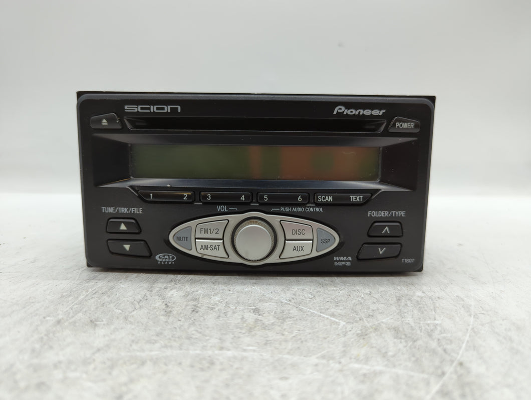 2006-2007 Scion Tc Radio AM FM Cd Player Receiver Replacement P/N:08600-21800 08600-21802 Fits 2006 2007 OEM Used Auto Parts