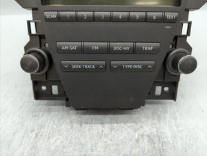 2007-2009 Lexus Es350 Radio AM FM Cd Player Receiver Replacement P/N:86120-33720-1 86120-33720 Fits 2007 2008 2009 OEM Used Auto Parts