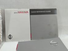 2014 Nissan Maxima Owners Manual Book Guide P/N:OM14E OA35UO OEM Used Auto Parts