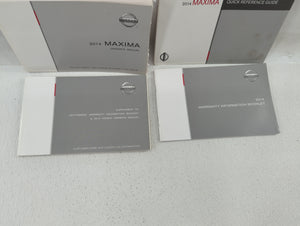 2014 Nissan Maxima Owners Manual Book Guide P/N:OM14E OA35UO OEM Used Auto Parts