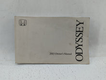 2003 Honda Odyssey Owners Manual Book Guide OEM Used Auto Parts