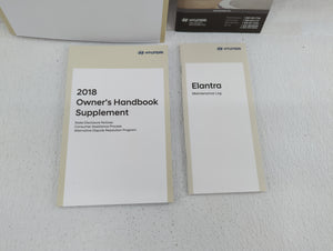 2018 Hyundai Elantra Owners Manual Book Guide P/N:JF30-EU76C OEM Used Auto Parts