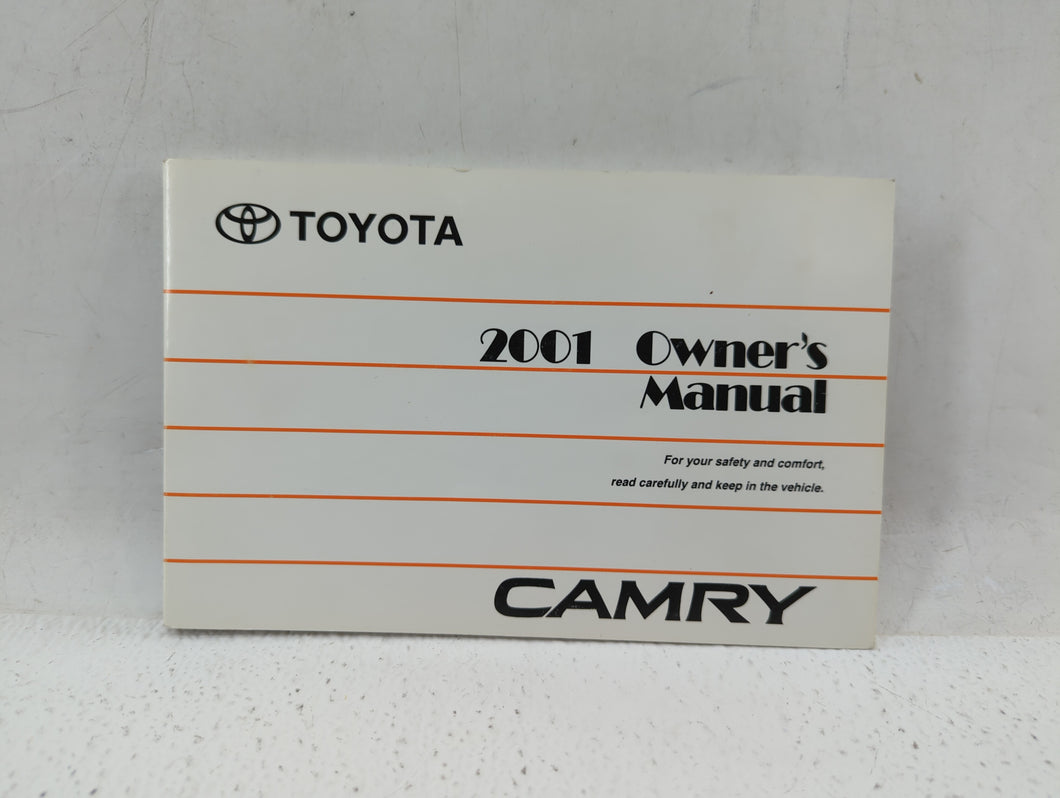 2001 Toyota Camry Owners Manual Book Guide P/N:01999-33528 OEM Used Auto Parts