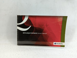 2010 Subaru Legacy Owners Manual Book Guide P/N:A2460BE-A OEM Used Auto Parts