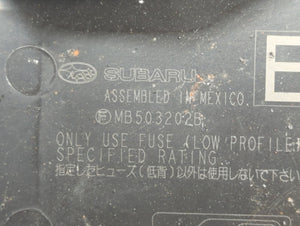 2010-2014 Subaru Legacy Fusebox Fuse Box Panel Relay Module P/N:MB10280B MB102801B Fits 2010 2011 2012 2013 2014 OEM Used Auto Parts