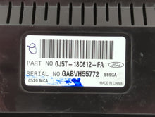 2017 Ford Escape Climate Control Module Temperature AC/Heater Replacement P/N:GJ5T-18C612-FA GJ54-18522-AE3JA6 Fits OEM Used Auto Parts