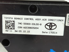 2015-2017 Toyota Camry Climate Control Module Temperature AC/Heater Replacement P/N:55900-33L00-B 55900-06320 Fits 2015 2016 2017 OEM Used Auto Parts