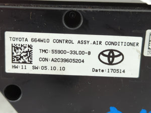 2015-2017 Toyota Camry Climate Control Module Temperature AC/Heater Replacement P/N:55900-33L00-B 55900-06320 Fits 2015 2016 2017 OEM Used Auto Parts