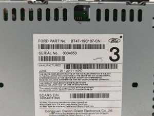 2011 Ford Edge Radio AM FM Cd Player Receiver Replacement P/N:BT4T-19C107-CN Fits OEM Used Auto Parts