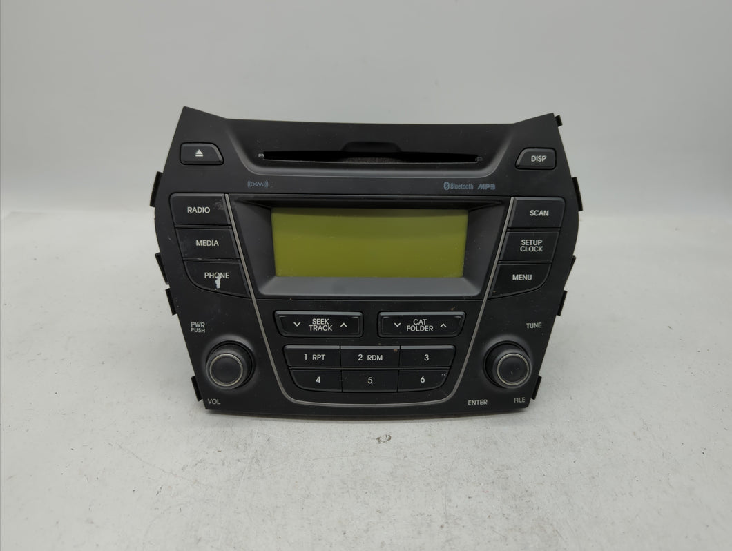 2013-2014 Hyundai Santa Fe Radio AM FM Cd Player Receiver Replacement P/N:96170-4Z1014X 96170-4Z1004X Fits 2013 2014 OEM Used Auto Parts