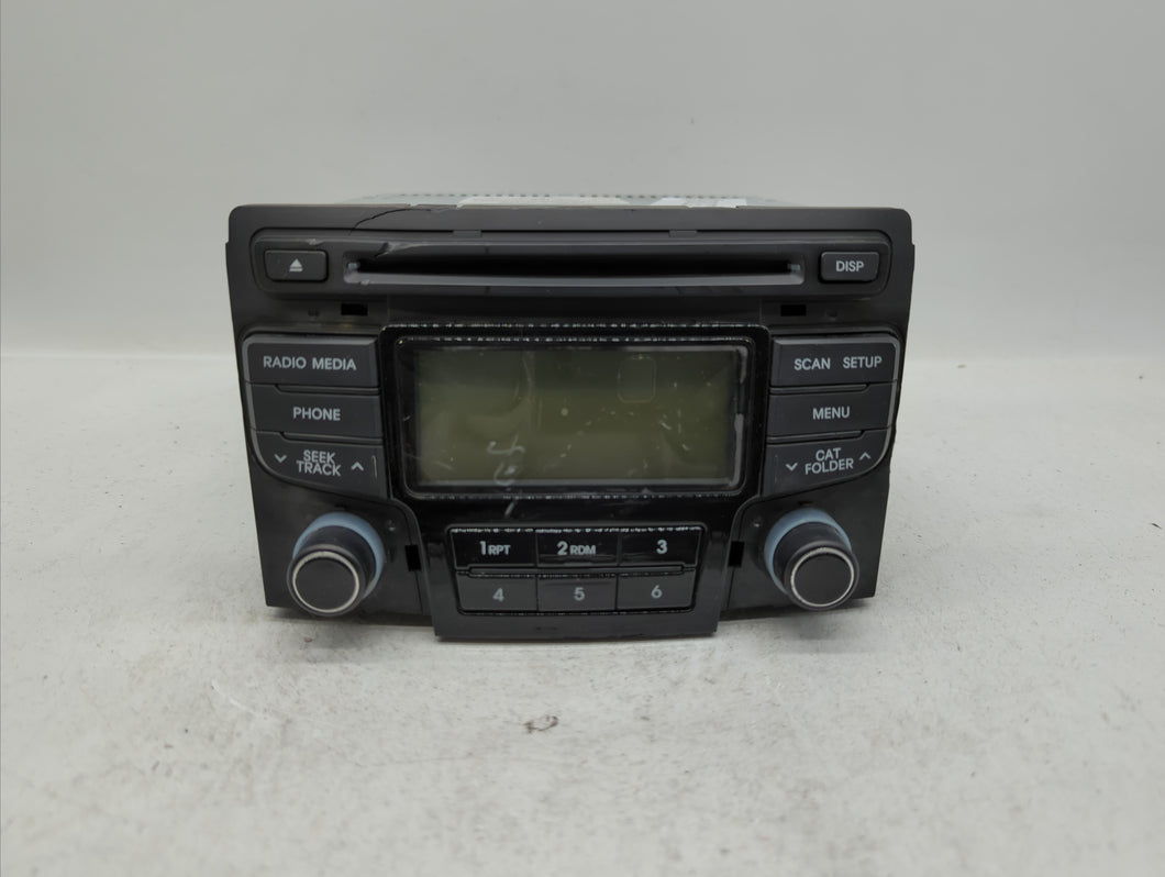 2012-2014 Hyundai Sonata Radio AM FM Cd Player Receiver Replacement P/N:96180-3Q700 Fits 2012 2013 2014 OEM Used Auto Parts