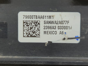 2016-2018 Honda Civic Climate Control Module Temperature AC/Heater Replacement P/N:79600TGGA610M1 79600-TBA-C410-M1 Fits OEM Used Auto Parts