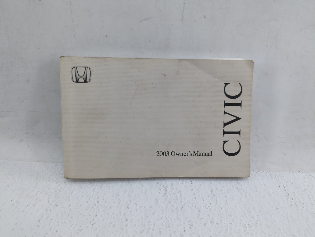 2003 Honda Civic Owners Manual Book Guide OEM Used Auto Parts