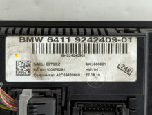 2012-2015 Bmw X1 Climate Control Module Temperature AC/Heater Replacement P/N:6411 9242409-01 6411 9250393-01 Fits OEM Used Auto Parts