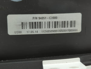 2018 Hyundai Sonata Instrument Cluster Speedometer Gauges P/N:94051-C2000 94041-C2000 Fits OEM Used Auto Parts