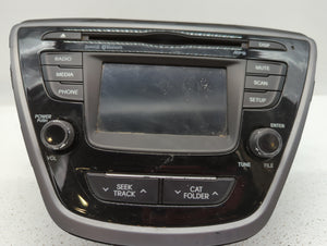 2014-2016 Hyundai Elantra Radio AM FM Cd Player Receiver Replacement P/N:96180-3X165 Fits 2014 2015 2016 OEM Used Auto Parts