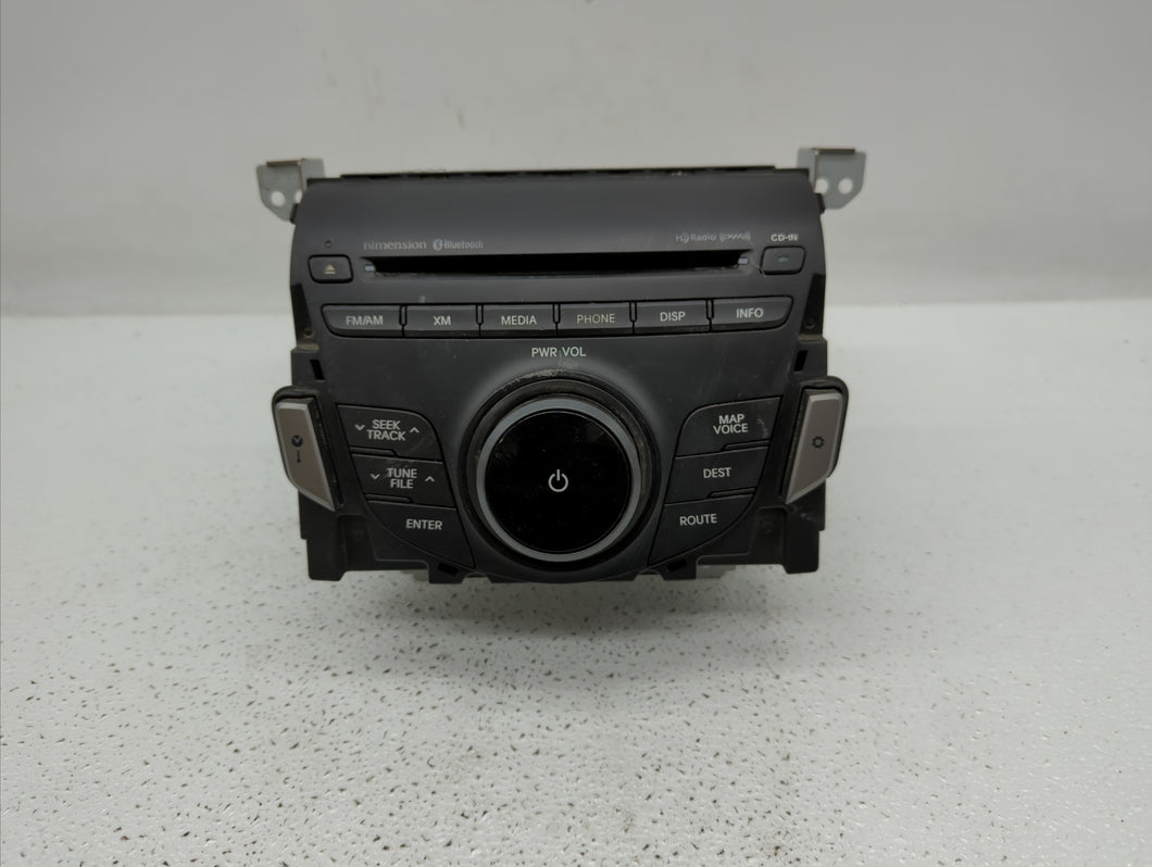 2012-2013 Hyundai Azera Radio AM FM Cd Player Receiver Replacement P/N:96560-3V4514X 96560-3V4014X Fits 2012 2013 OEM Used Auto Parts