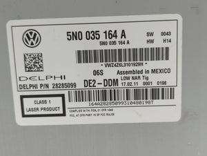 2009-2017 Volkswagen Tiguan Radio AM FM Cd Player Receiver Replacement P/N:1K0 035 188 F 5N0 035 164 D Fits OEM Used Auto Parts