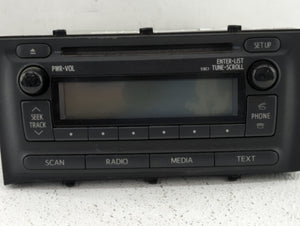 2012-2014 Toyota Prius C Radio AM FM Cd Player Receiver Replacement P/N:86120-52D10 Fits 2012 2013 2014 OEM Used Auto Parts