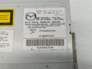 2012-2013 Mazda 3 Radio AM FM Cd Player Receiver Replacement P/N:BGV4 66 AR0 BGV7 66 DV0 Fits 2012 2013 OEM Used Auto Parts