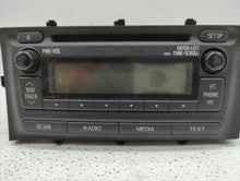 2012-2014 Toyota Prius C Radio AM FM Cd Player Receiver Replacement P/N:86120-52D10 Fits 2012 2013 2014 OEM Used Auto Parts